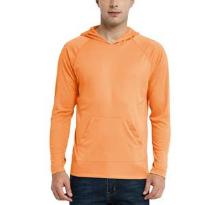 Chemises à capuche de protection solaire en polyester UPF 50 + pour hommes, chemises à manches longues doublées, protection contre les éruptions cutanées, pêche, chasse, SPF, extérieur, UV - Product Image 4