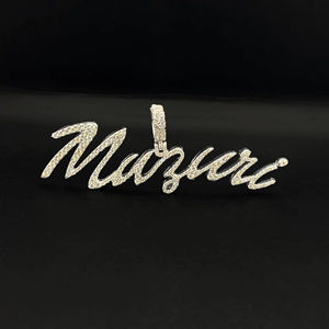 สร้อยคอจี้รูปถุงเงินดอลลาร์ประดับเพชรแบบ Iced Out พร้อมโซ่ชุบเงิน สไตล์ฮิปฮอป เครื่องประดับสำหรับผู้ชายและผู้หญิง - Product Image 1