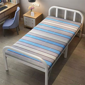Diseño moderno, cama duradera resistente para apartamento, taller, cama de metal, muebles de dormitorio plegables de lujo para ahorrar espacio, comedor escolar - Product Image 1
