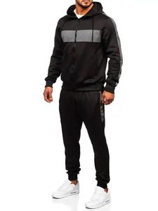High Quality Tracksuit <b>Set</b> Hoodie <b>Joggers</b> Cotton Fleece Casual Sportswear Custom Design OEM Manufacturer Sweatsuits Tracksuits - Product Image 2