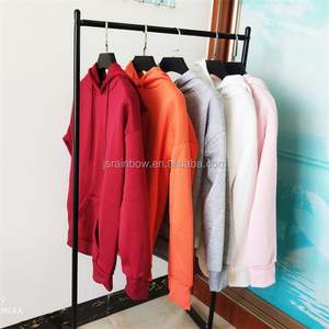 Sweats à capuche unis avec broderie personnalisée du logo OEM Pulls à capuche unisexes vierges en coton et polyester épais pour hommes - Product Image 6