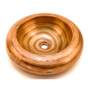 Fregadero de cocina y baño de cobre Premium con diseño grabado, fregadero de forma personalizada para uso en restaurantes y hoteles domésticos - Product Image 3