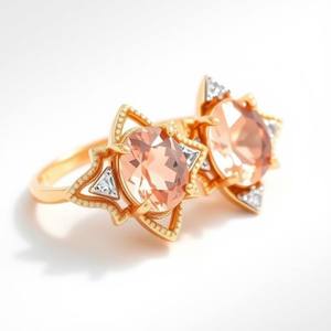 Silver S925 Ladies' Vintage Engagement <b>Ring</b> Square Pink Gemstone with Rhodium Plating Waterproof Feature <b>for</b> Women and <b>Girls</b> - Product Image 6