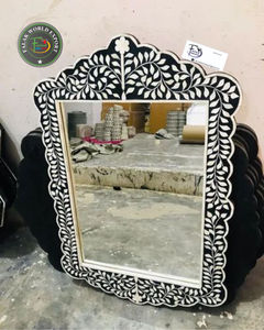 Miroir de luxe en nacre incrusté pour décor à la maison salle de bain salon de Falak World Export - Product Image 6