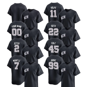 Camisetas de Béisbol Edición Limitada Alternativa de Nueva York 2025 para Hombre, Personalizadas, Tallas Grandes, Uniformes Bordados con Logos Negros - Product Image 1
