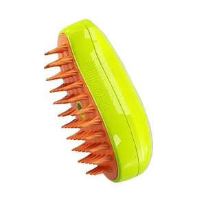 Rechargeable Cat Steam <b>Brush</b> Pet <b>Bath</b> <b>Brush</b> for Hair Removal and Grooming Made of Stainless Steel TPR and Plastic - Product Image 4