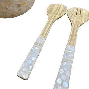 Ustensiles de cuisine du Vietnam en gros ODM filé bambou vadrouille incrustation saladier avec serveurs pour vaisselle de table restaurant fait à la main de haute qualité - Product Image 4