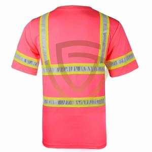 เสื้อยืดเพื่อความปลอดภัยของผู้ชายเสื้อยืดโพลีเอสเตอร์สะท้อนแสงระบายอากาศได้ดีมองเห็นได้ชัดเจนขนาดพิเศษผลิตในปากีสถาน - Product Image 2