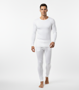 Traje Térmico SnowLayer Pro Blanco para Hombre, Manga Larga, Tejido Suave y Transpirable, Diseñado para una Comodidad Invernal Constante - Product Image 4