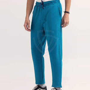 Best Quality <b>Men's</b> Casual Lightweight 100% Cotton Breathable Quick Dry <b>Trouser</b> Mid Dark Washed Drawstring Closure <b>Winter</b> New T-Shirts - Product Image 2