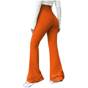 Women's Cotton Active Wear Solid Color Fleece Flares Track <b>Pants</b> Sweatpants Fleece Jogger <b>Pants</b> with Pockets for Winter Season - Product Image 6