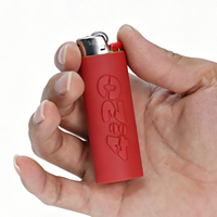 Étui de protection ovale manuel 3D en PLA écologique et non toxique, style 420, motif floral vintage estampé, pour briquet BIC J6, motif arbre