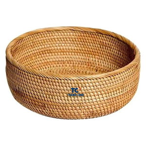 CESTA DE RATTÁN Ecológica, CESTA DE FRUTAS de Origen de Vietnam, Almacenamiento Natural tejido a mano para mesa de comedor, Uso al por mayor - Product Image 2