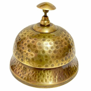 Campana de Mesa Comercial para el Hogar, Color Plateado, para Uso en Oficina, Diseño de Pez Chapado en Oro, Acero Inoxidable - Product Image 5