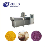 Nouvelle ligne de production de riz artificiel entièrement automatique à extrudeuse bivis continue avec contrôle moteur PLC et excellent rapport qualité-prix
