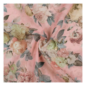 พิมพ์ลายดิจิทัลลายดอกไม้คุณภาพสูง100% สไตล์การออกแบบที่ปรับแต่งได้เทคนิคและวัสดุ - Product Image 6
