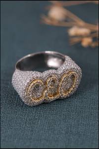 Anillo de Hip Hop de diamante cultivado en laboratorio de claridad VVS elaborado en oro blanco de 14kt personalizado recién llegado tendencia Joyería de diamantes al por mayor - Product Image 2