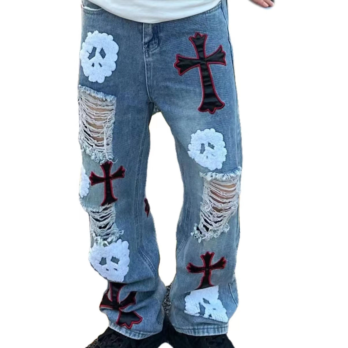 Best Selling Jeans Back Pocket Embroidery Designs Custom Wholesale