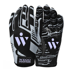Gripey, guantes de látex de fútbol americano de la mejor calidad con diseño de dedo sublimado, logotipo personalizado, características transpirables - Product Image 5
