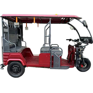 Mototaxi Eléctrico de 3 Ruedas de 1200W, >60V, 58Ah, con Carrocería Abierta, 2 Asientos, Certificado EEC, 400kg, en India - Product Image 4