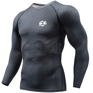 Nouveauté : Rashguard à manches longues pour homme, design personnalisé par sublimation, logo OEM, Spandex/Polyester, couleur personnalisée, adulte, haute qualité - Product Image 2