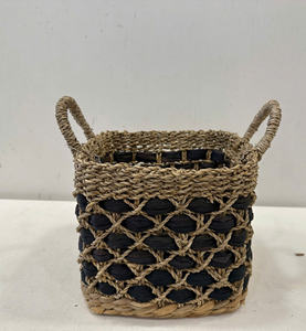 ตะกร้าเก็บของทรงสี่เหลี่ยมอเนกประสงค์ ทำจากผักตบชวา เป็นมิตรกับสิ่งแวดล้อม หรูหรา - Product Image 5