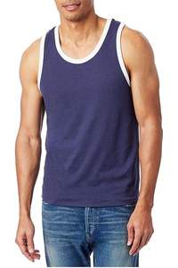 100 coton hommes Pima coton entraînement Singlet Gym débardeur décontracté Fitness imprimer XXL OEM Anti Style temps tissu motif à capuche pièces - Product Image 6