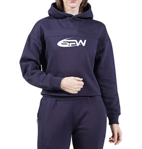 Sweatshirts à capuche en coton surdimensionnés Sweatshirts à capuche pour femmes Sweatshirts à capuche décontractés Cropped Streetwear Winter Sportswear - Product Image 1