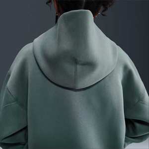 Sudadera con Capucha Premium Unisex de Algodón Grueso con Cierre, Bordada, Holgada, de Forro Polar Cálido para Otoño, Ropa Urbana Diaria OEM - Product Image 4