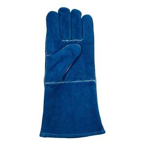 Vente en gros de gants de soudage Gants de travail pour soudeur manuel en cuir de vache fendu Gants de soudage à paume unique résistants à la chaleur - Product Image 5