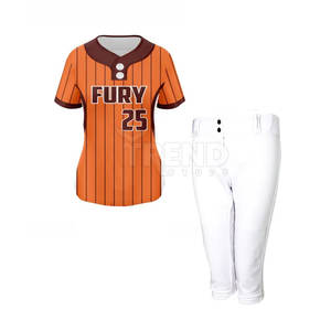 Conjunto de béisbol y sóftbol personalizado Unisex de la mejor calidad, ropa deportiva de diseño único, uniforme transpirable para mujer - Product Image 6