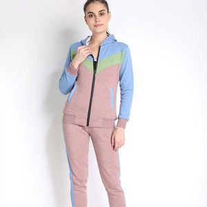 Ensemble de survêtement à fermeture éclair respirant pour femmes de qualité supérieure costume de Jogging deux pièces pour Fitness Yoga veste à glissière survêtement pour l'hiver - Product Image 1