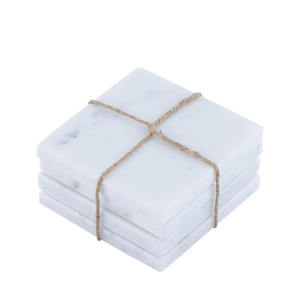 Sous-verres de service de thé en pierre de marbre de qualité supérieure de conception unique disponibles pour les acheteurs en gros Origine de l'Inde - Product Image 6