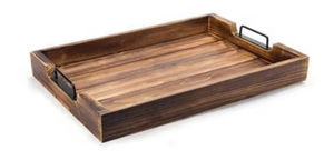 Bandeja de exhibición de comida de madera para servir café y té de frutas secas, forma Rectangular para hoteles y restaurantes en casa con logotipo personalizado - Product Image 5