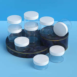 Ventes en gros de pots ronds en plastique PET noir avec couvercle à vis pour les soins de la peau, les cosmétiques corporels, emballage de 80 ml à 250 ml - Product Image 3