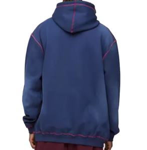 Sweat à capuche épais vierge pour hommes point de contraste personnalisé éponge Vintage en détresse hommes lavage à l'acide pull à capuche 2026 - Product Image 2