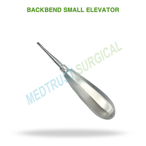 Elevador Dental Pequeño Backbend, Elevador Quirúrgico de Acero Inoxidable para Extracción Dental y Elevación de Raíces - Product Image 2