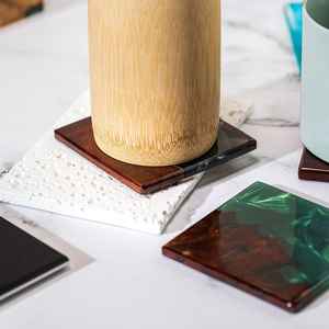 Table Decoration <b>Wood</b> Resin Coaster Table top <b>Wood</b> <b>Placemats</b> Coaster for Drink From HUMAYUN WORLD CRAFTS - Product Image 1