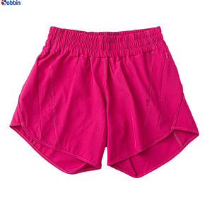 Shorts d'été pour femmes de qualité supérieure, double couche, élastiques, séchage rapide, respirants, yoga, gym, sport, course à pied, légers, en spandex/coton - Product Image 2