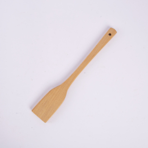 Ensemble d'ustensiles de cuisine 3 pièces en bois de hêtre - Cuillère, fourchette et spatule en bois naturel de 29 cm - Outils de cuisson et de service antiadhésifs - Product Image 2