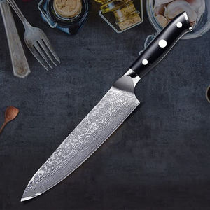 Cuchillo de Cocina de Acero de Damasco de Alta Resistencia, Hoja de Acero al Carbono de Alta Dureza para Uso Comercial en Cocina - Product Image 3