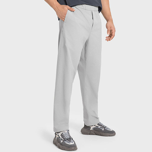 Pantalones de senderismo ligeros de invierno unisex sólidos con logotipo personalizado, transpirables, de secado rápido, ecológicos, con cintura elástica y bolsillos con cremallera para - Product Image 4