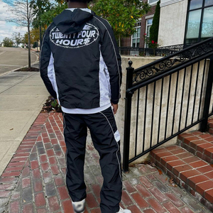 Conjuntos Deportivos Personalizados de Alta Calidad para Hombre, Chaqueta de Nailon con Cremallera y Pantalones Jogger, Conjuntos Deportivos Unisex con Logotipo Impreso - Product Image 2