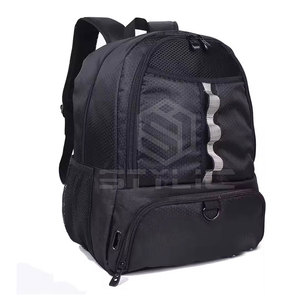 High-Capacity Basketball Backpack With Reflective <b>Strips</b>, Padded Laptop Compartment, And Durable <b>Fabric</b> - Product Image 6