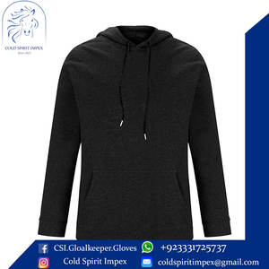 เสื้อฮู้ดแขนยาวทรงหลวมสำหรับผู้ชายสไตล์ที่เป็นเอกลักษณ์เสื้อสวมหัวเล่นกีฬาผ้าคอตตอน100% ทึบสำหรับฤดูหนาว - Product Image 4