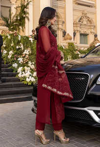 ชุดเลเฮนกาโชลีผ้าชีฟองหรูหรา ปักลายประณีต พร้อมงานตกแต่งอย่างวิจิตร สำหรับผู้หญิง - Product Image 5