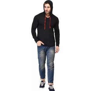Wholesale Men's Combo Cotton Stylish Full Sleeves <b>Hoodie</b> <b>T</b>-<b>Shirt</b> Solid Men's Hooded Black Full Sleeve Regular Fit <b>Hoodie</b> <b>T</b>-<b>Shirt</b> - Product Image 1