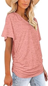 Camisetas de Cuello en V para Hombre, 100% Algodón, de Secado Rápido, Calidad Premium, Corte Regular, Multicolores, Ecológicas y Transpirables, Venta al Por Mayor OEM - Product Image 3