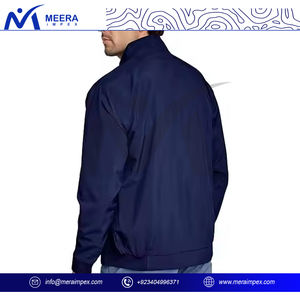 High Quality Custom Windbreaker <b>Jacket</b> for Men with Logo Print Water Resistant <b>Lightweight</b> Coat for Clubs or Company Uniform - Product Image 4