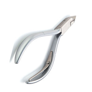 Cortaúñas plateadas personalizadas, removedor de cutículas de acero metálico de alto carbono con cuchillas afiladas, cómodo para uso del bebé, embalaje personalizado - Product Image 3